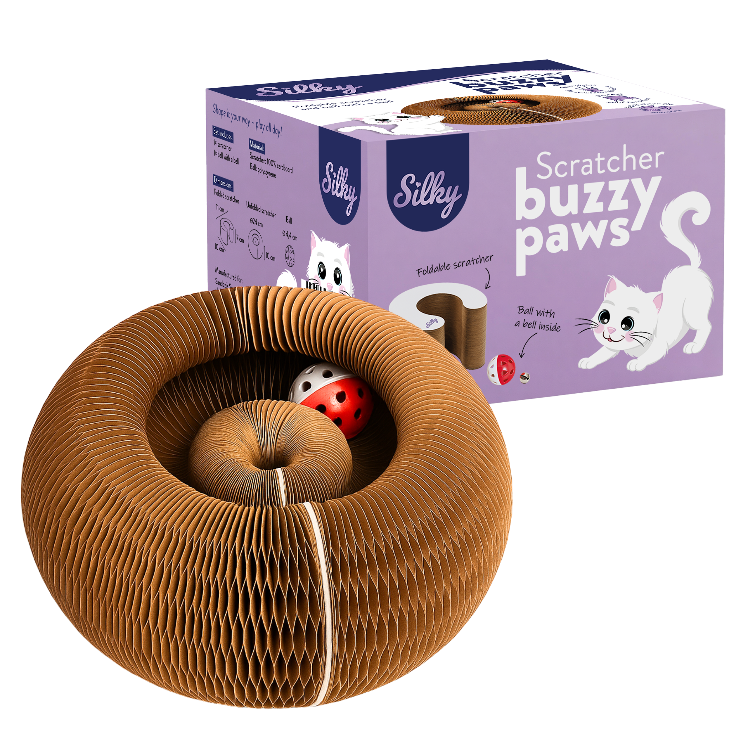 Drapak Buzzy Paws Scratcher